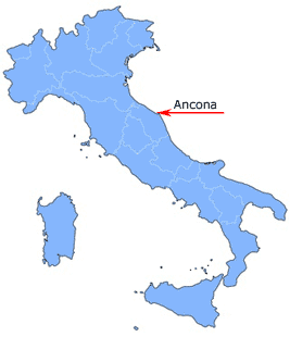 Lage von Ancona