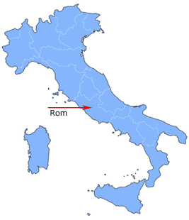 Lage von Rom
