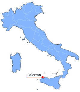 Lage von Palermo