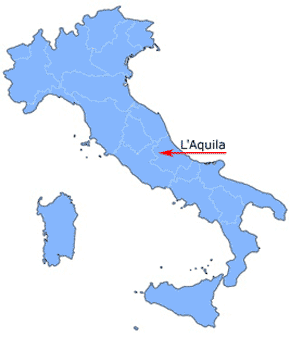 Die Lage von L'Aquila