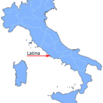 Die Stadt Latina in der italienischen Region Latium