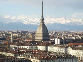 Blick auf Turin und die Mole Antonelliana