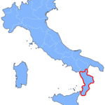 Die Region Kalabrien in Italien