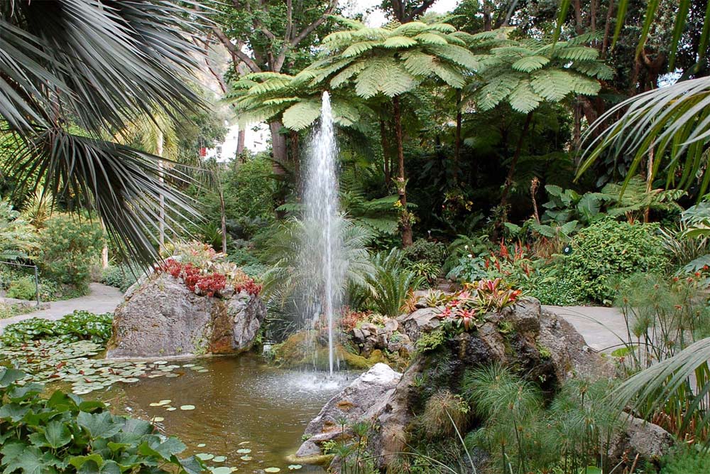 Der Garten La Mortella auf der Insel Ischia